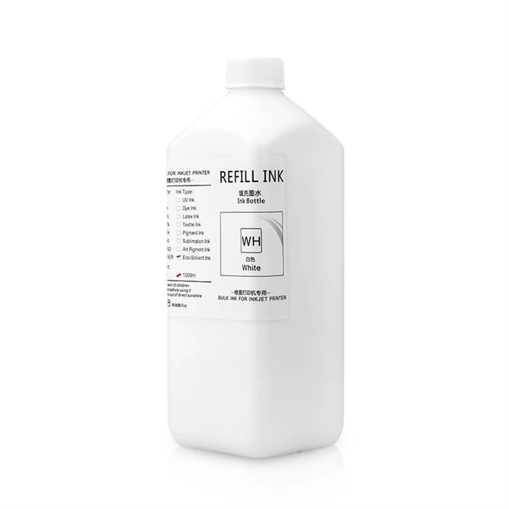 1000ml Eco Solvent White Ink For Epson DX5 Printheads