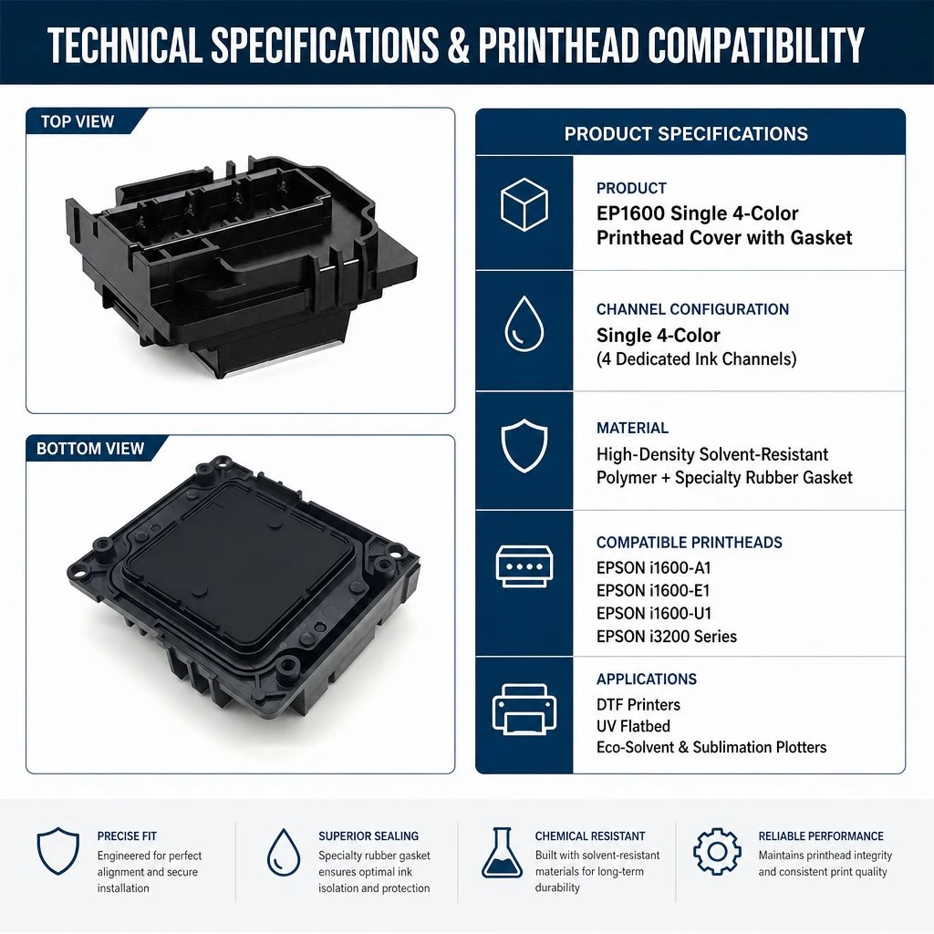 corrosion resistant cap top for epson i1600 e1 corrosion resistant cap top for epson i1600 e1